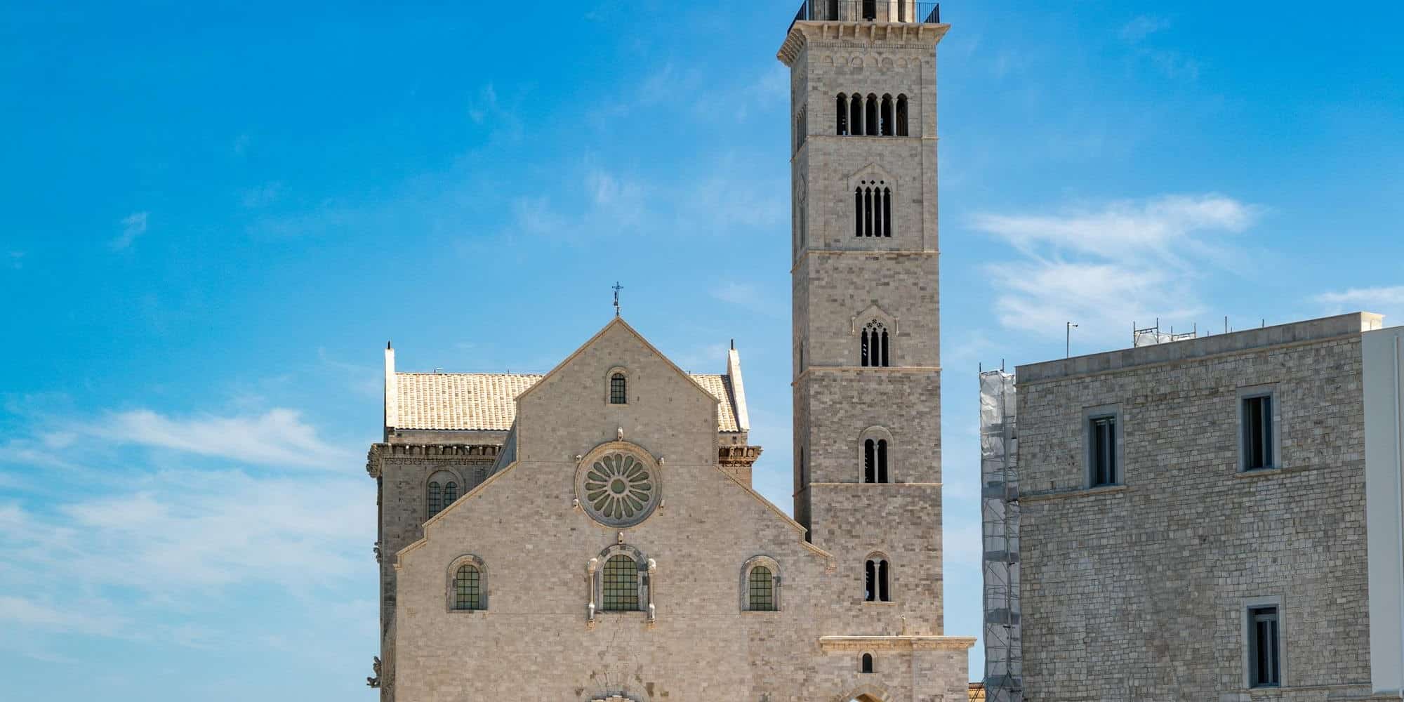 Trani Cathedral overlooking the Adriatic Sea in Puglia